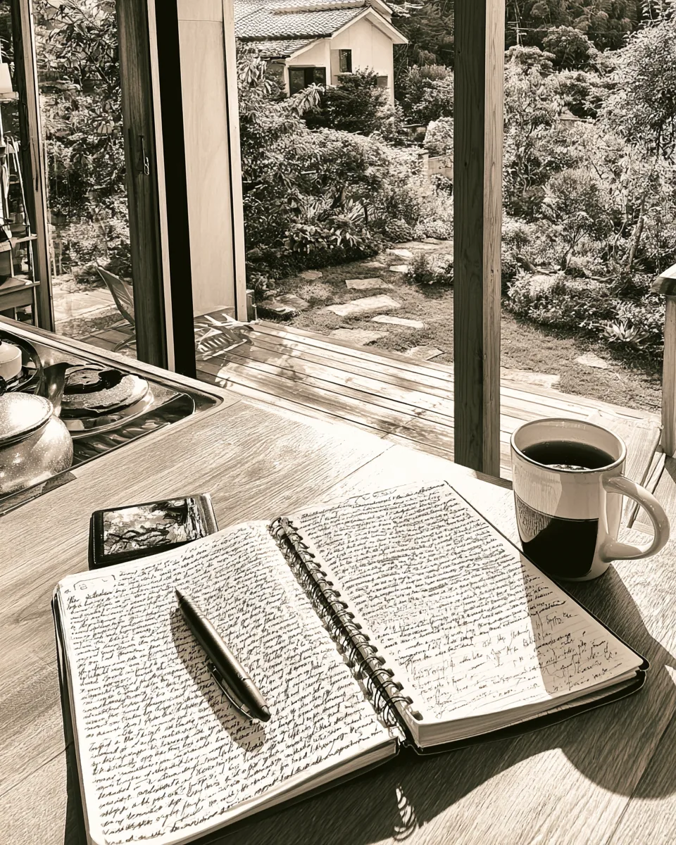 A notebook mapping the current situation