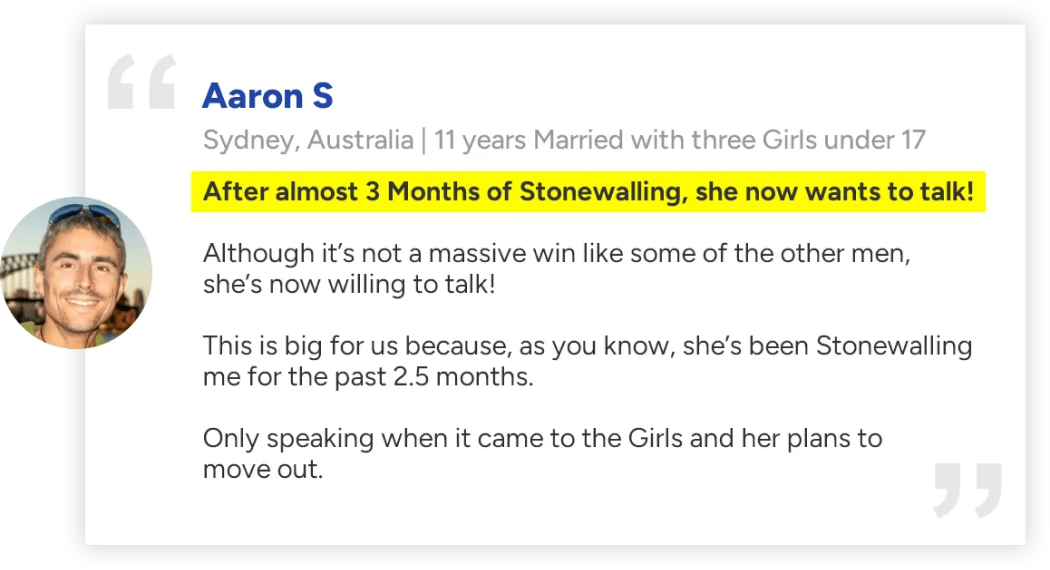 After almost 3 months of stonewalling, she now wants to talk.